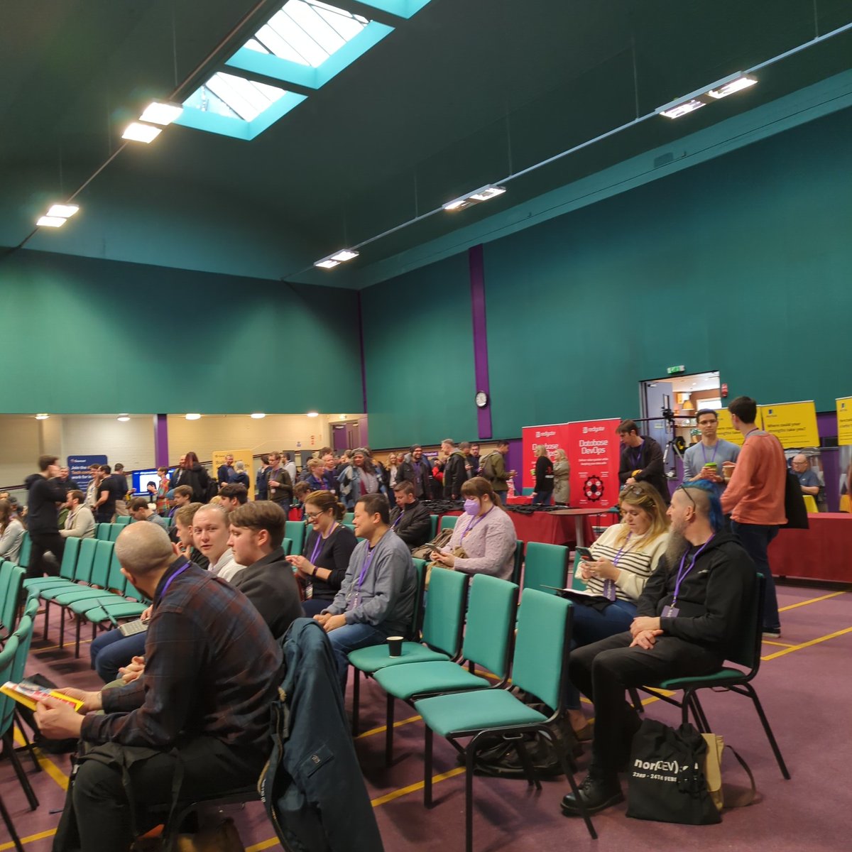 Sp4ghettiCode's tweet image. Doors are open, the swag bag is secured and #NorDevCon23 is kicking off very shortly ✨