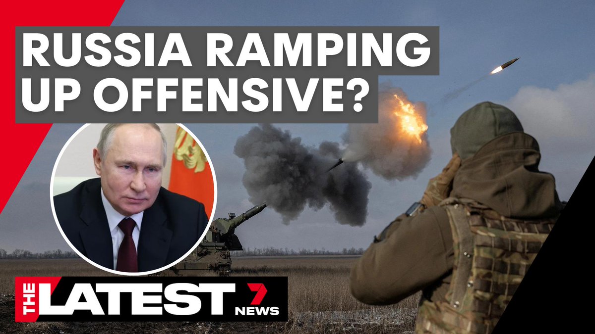 There are fears tonight that Vladimir Putin could use the one-year anniversary of the War on Ukraine to ramp up Russia’s offensive. We’re joined by Yuriy Sak, an advisor to Ukraine’s defence minister. youtu.be/LlJjvqjccVs #TheLatest #7NEWS