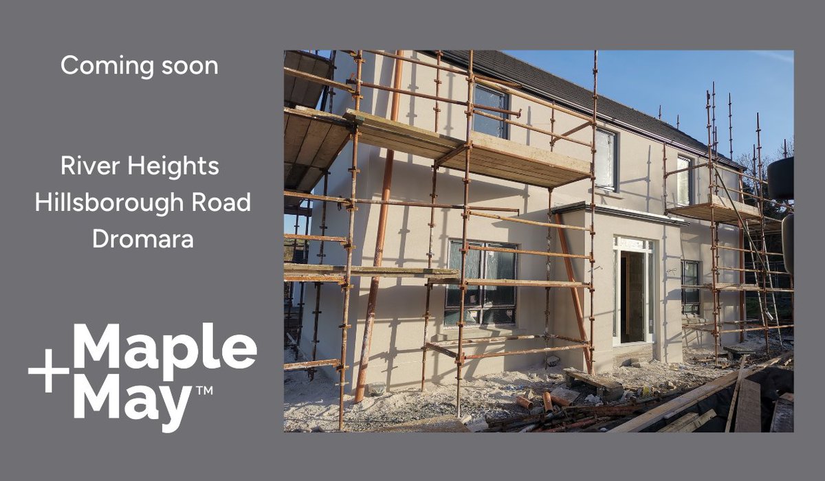 Maple_and_May's tweet photo. Lots of progress on site at the River Heights in #Dromara
A stunning new development of 14 affordable homes coming soon! π https://t.co/XmHAfCQoMI