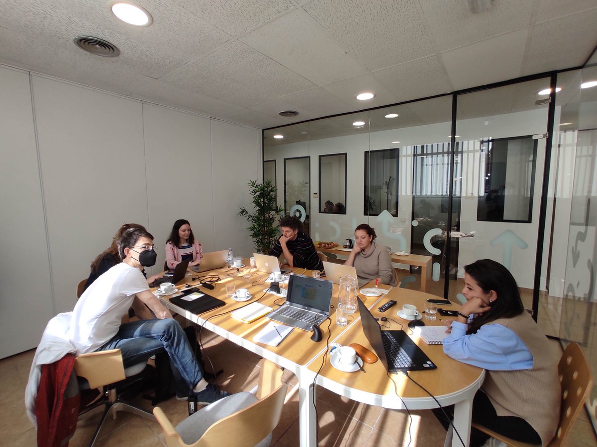 AreaEmpleoFSMLR's tweet photo. 🙌 This week we are visited by the 3⃣ partner entities of #WakeUPVocation (#ErasmusPlus) We met to evaluate the #workshops already carried out in #schools and establish what the next #activities and #actions to develop will be like. Thank you for visiting us in #Madrid 📍! https://t.co/0S7r6il5ge