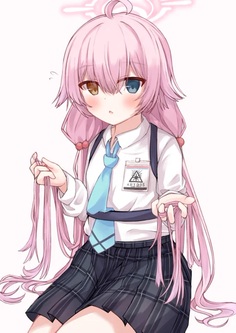 ホシノちゃん、制服でもその髪型してほしい...#ブルアカ 