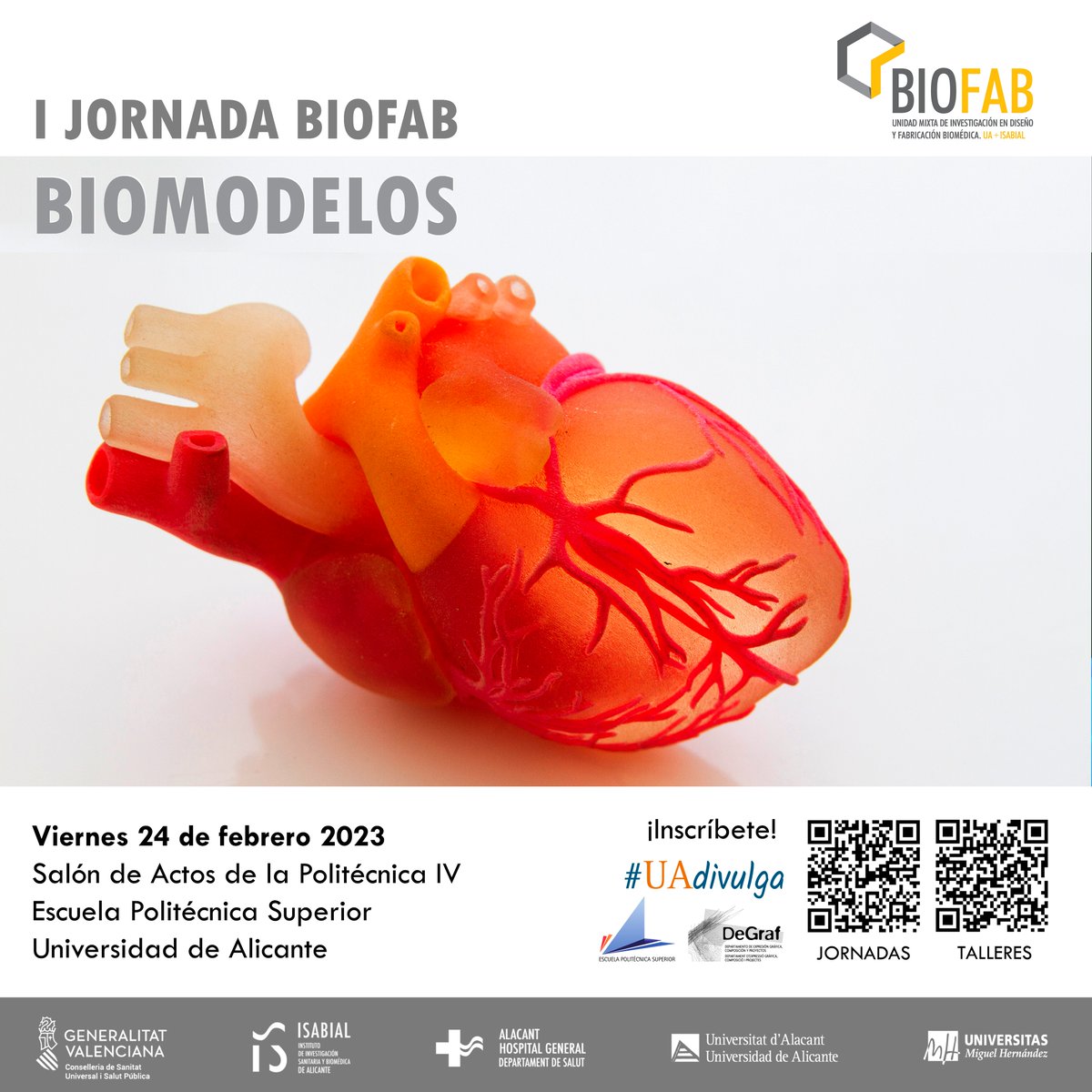 AvamedSynergy's tweet image. 🗓️📍Mañana estaremos en las &quot;I Jornadas #BIOFAB: #Biomodelos&quot; organizadas por @biofab_alc en la @EPSAlicante. @LucasDAvamed llevará a cabo la ponencia &quot;Puesta en valor y trascendencia del biomodelo en la #cirugía de alta complejidad&quot; a las 12:00 h. ¡Te esperamos!😉