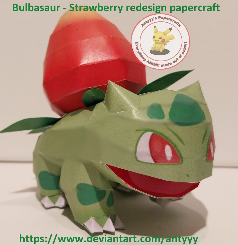 Antyyy13's tweet photo. Bulbasaur: Strawberry redesign built papercraft
https://t.co/P3rMv2Ebrr
#bulbasaur #papercraft #pokemon #フシギダネ #bulbasaurpokemon #pokemonredesign #bulbasaurpapercraft #antyyy #antyyyspapercrafts #ペーパークラフト #strawberrybulbasaur #bulbasaurfigure #bulbasaurstrawberry https://t.co/U3QwJZ0qV8