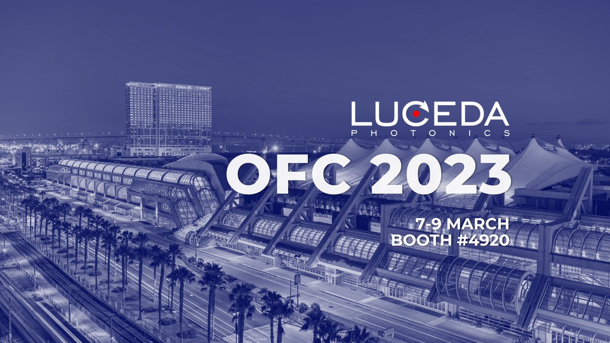 lucedaphotonics's tweet photo. We look forward to meeting you at #OFC2023 in San Diego from March 7th to 9th. Come and visit us at our booth (#4920) to talk with our team and learn about the newest developments in #IPKISS and our #PDKs.😉
#LucedaPhotonics #PICdesign #photonics
https://t.co/z6NnPOkmeh https://t.co/v5fduS1QMR