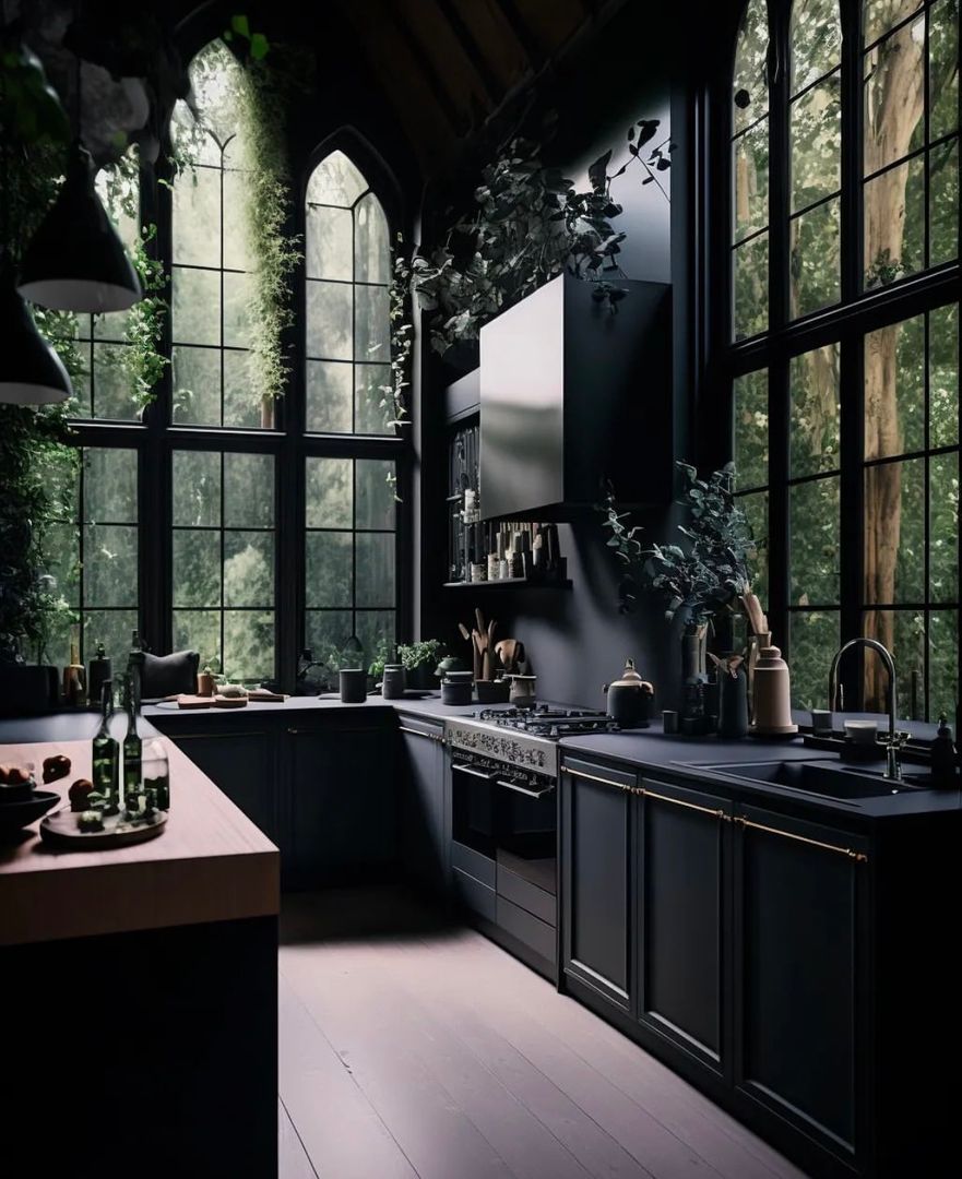 WeAreChurchills's tweet image. #DarkKitchens - yay or nay? 🧐

#kitchens #darkkitchen #greenkitchen #blackkitchen #gothickitchen