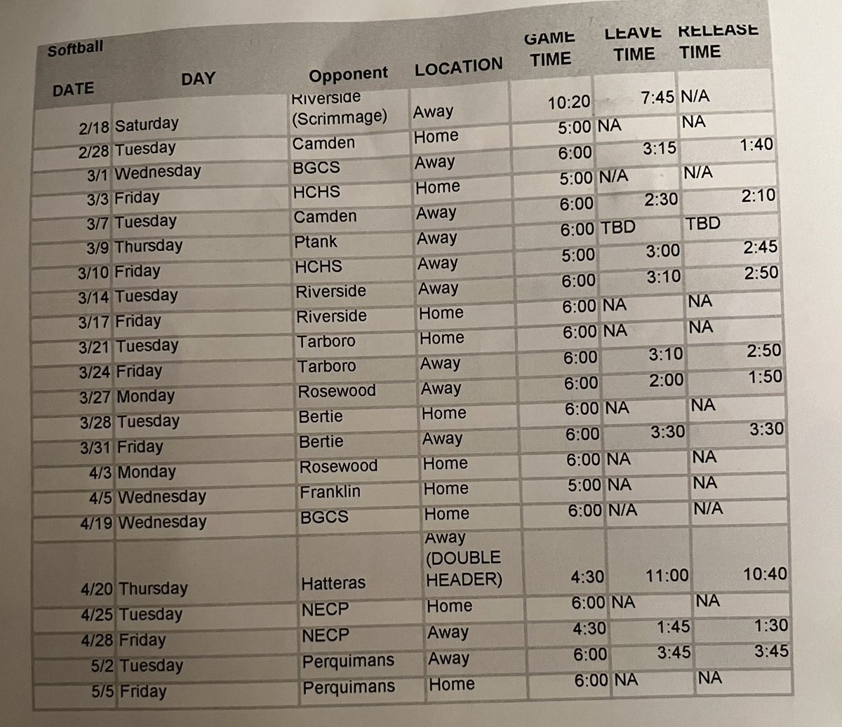bartoli2024's tweet photo. @PittCCSoftball Gates County High School! Hope to 👀 you there!! https://t.co/BF1uU3N2vv
