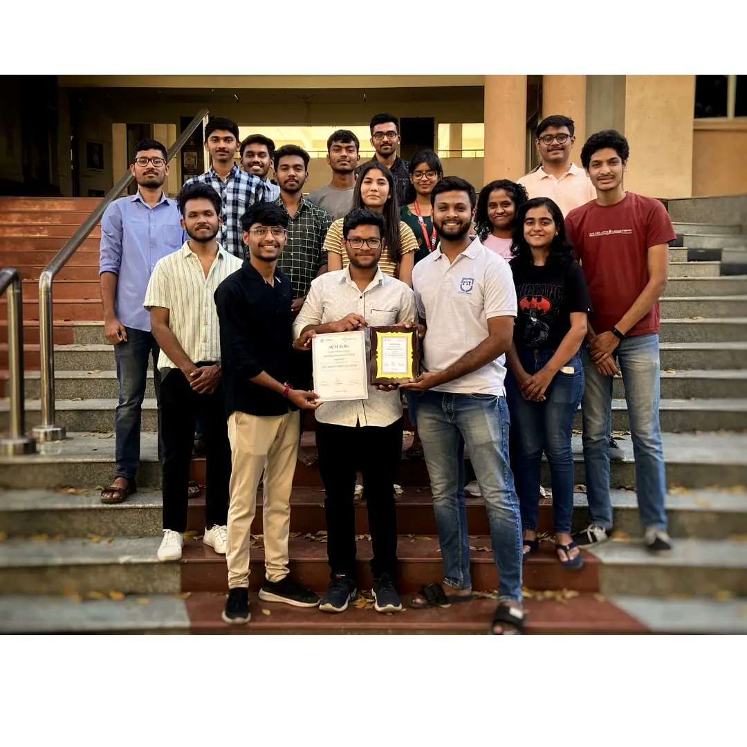 AcmI2it's tweet photo. Thrilled to share that 12IT ACM Student Chapter has been awarded the "Outstanding Recruitment Program Award 2022" Looking forward to more success in the future.

#i2itacm
#success
#recruitmentaward https://t.co/JBxCqhdUE5