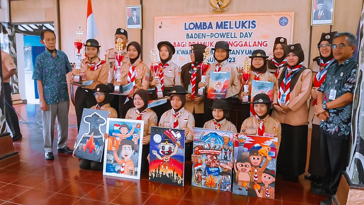 gapessa's tweet photo. Selamat atas prestasi yang diraih adik adik.

🔥Tim Putra Juara Harapan 1 Lomba Melukis BP Day Kwarcab Banyumas Tahun 2023
🔥Tim Putri Juara Harapan 2 Lomba Melukis BP Day Kwarcab Banyumas Tahun 2023
#gapessa
#pramukajateng https://t.co/AAHLtwBrBv