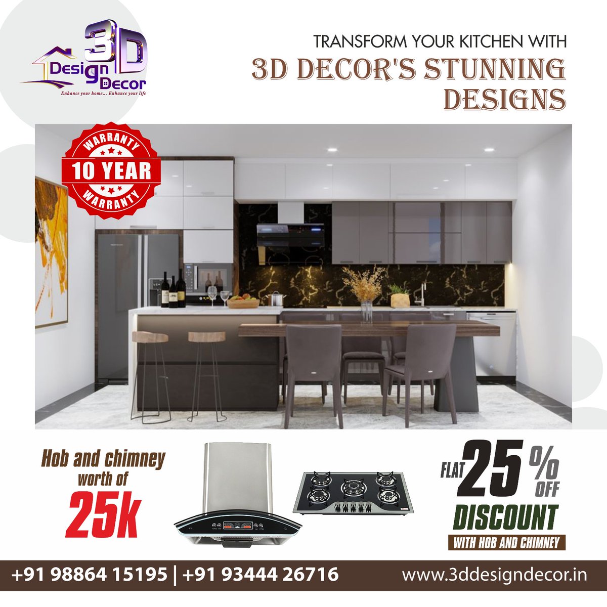 3ddesigndecor's tweet photo. Transform your Kitchen with 💯 3D Design Decor with 10 years of warranty.

call on : +91 9886415195 / +91 9585484110 or visit : https://t.co/4dJd9P7bFm

#3ddesign #3ddesigndecor #interiordesign #kitchendesign #3dkitchendesign #modularkitchen #interiordesigner https://t.co/HGYqAlYfSR