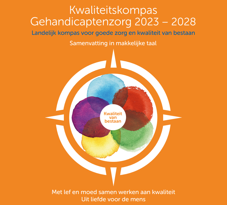 KWALITEITSKOMPAS  IN MAKKELIJKE TAAL
- <a href="/VGNbranche/">Vereniging Gehandicaptenzorg Nederland</a> heeft samen met <a href="/Taalvoorallema1/">Taalvoorallemaal</a> en <a href="/LFBNederland/">LFB</a> een versie van 't #Kwaliteitskompas gemaakt die begrijpelijk moet zijn voor iedereen. Lees: lnkd.in/ejpcDXda - #Gehandicaptenzorg #LSR #VGN #Kwaliteitskader #Zorgkwaliteit