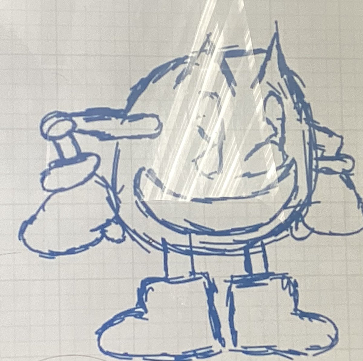 PacMannWorld's tweet photo. Long inactivity but here’s some (second time using a reference image for him) pac man sketch I did today X) https://t.co/n6ODZM6OnX