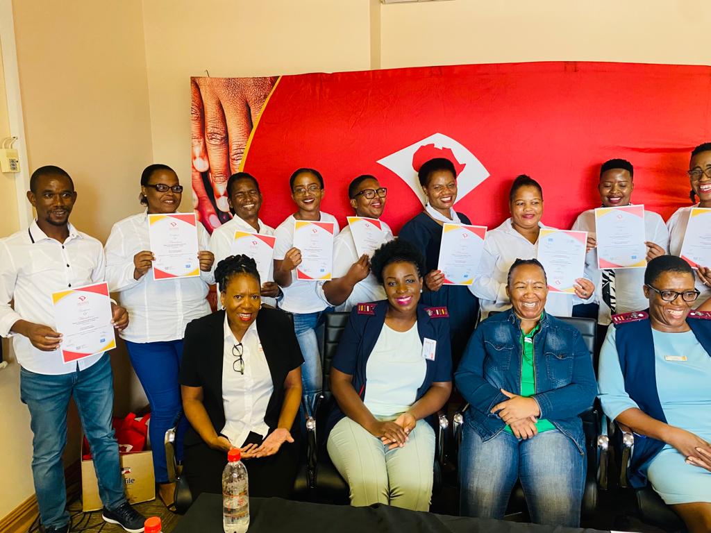 Auruminstitute's tweet photo. Congratulations to DOH councilors for receiving their Basic Counselling Skills certification at Brits Hospital. The training was facilitated by Aurum Brits and Aurum staff. 👏 https://t.co/NXj0FPAT24