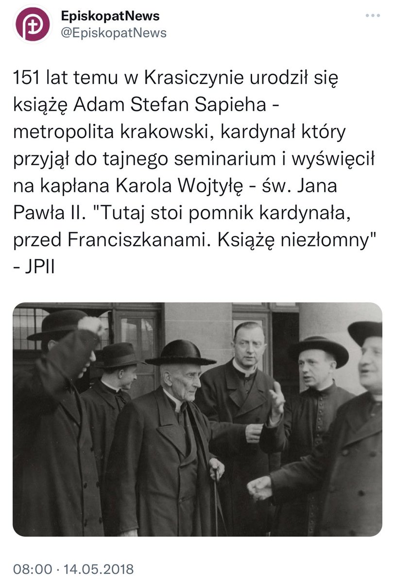Mentor Karola Wojtyły.