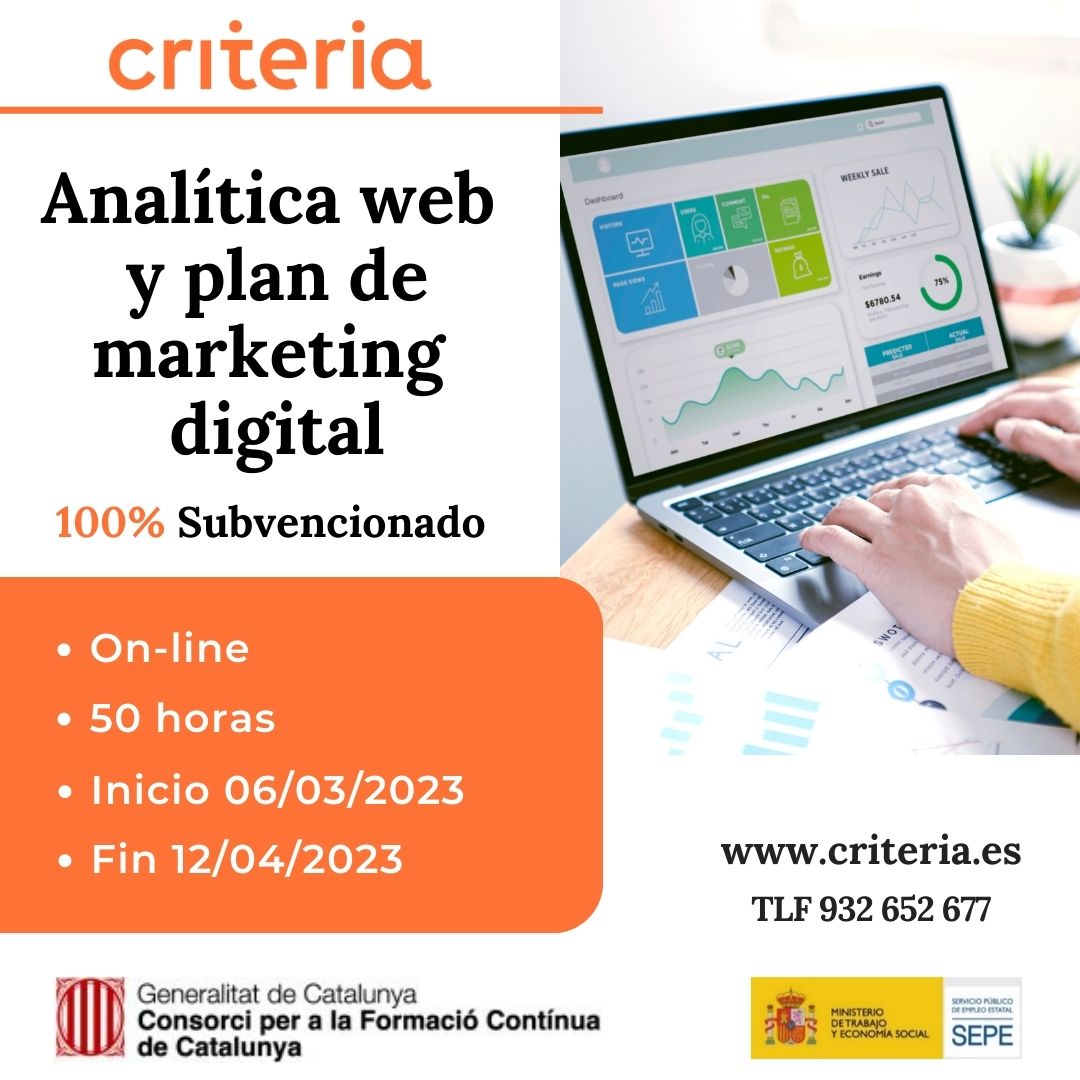 ¿Quieres aprender a medir resultados de Marketing Digital: acciones en redes sociales, SEO, SEM, mail Marketing?
❗Reserva tu plaza entrando en el link: hubs.ly/Q01Dc80x0

#formaciónsubvencionada #cursosonline #marketing <a href="/Criteria_RRHH/">Criteria</a>