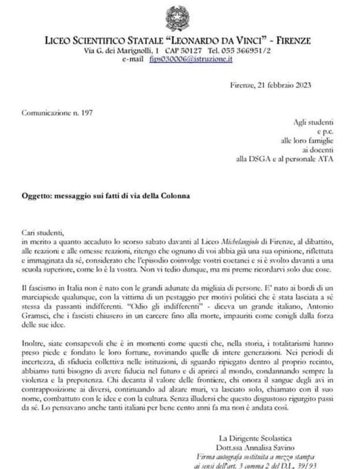 samuelegrippaa's tweet photo. Dalla #scuola.
Compiti per oggi:
Combattere con le idee e la cultura,
Odiare l’indifferenza. https://t.co/sEk4cbohJS