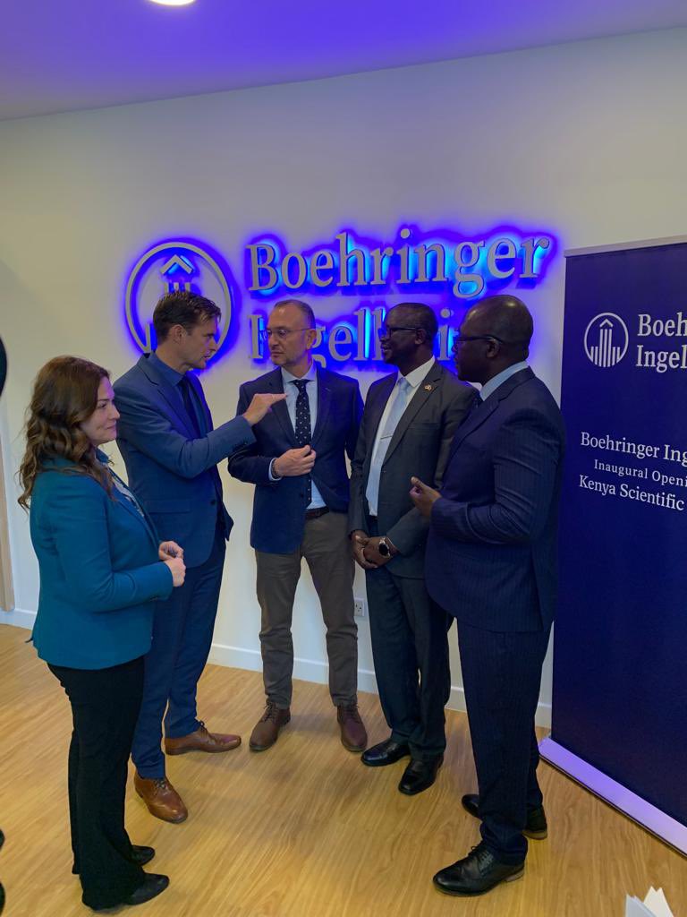 GermanyinKenya's tweet photo. @Boehringer's new office will focus on breakthrough therapies to improve the lives of humans and animals. A leader in the global pharma industry, their presence in 🇰🇪 will definitely lead to : #jobcreation #skillstransfer #KnowledgeAndTechTransfer #BiomedResearch #NewInvestment https://t.co/HVBrIJmq2N