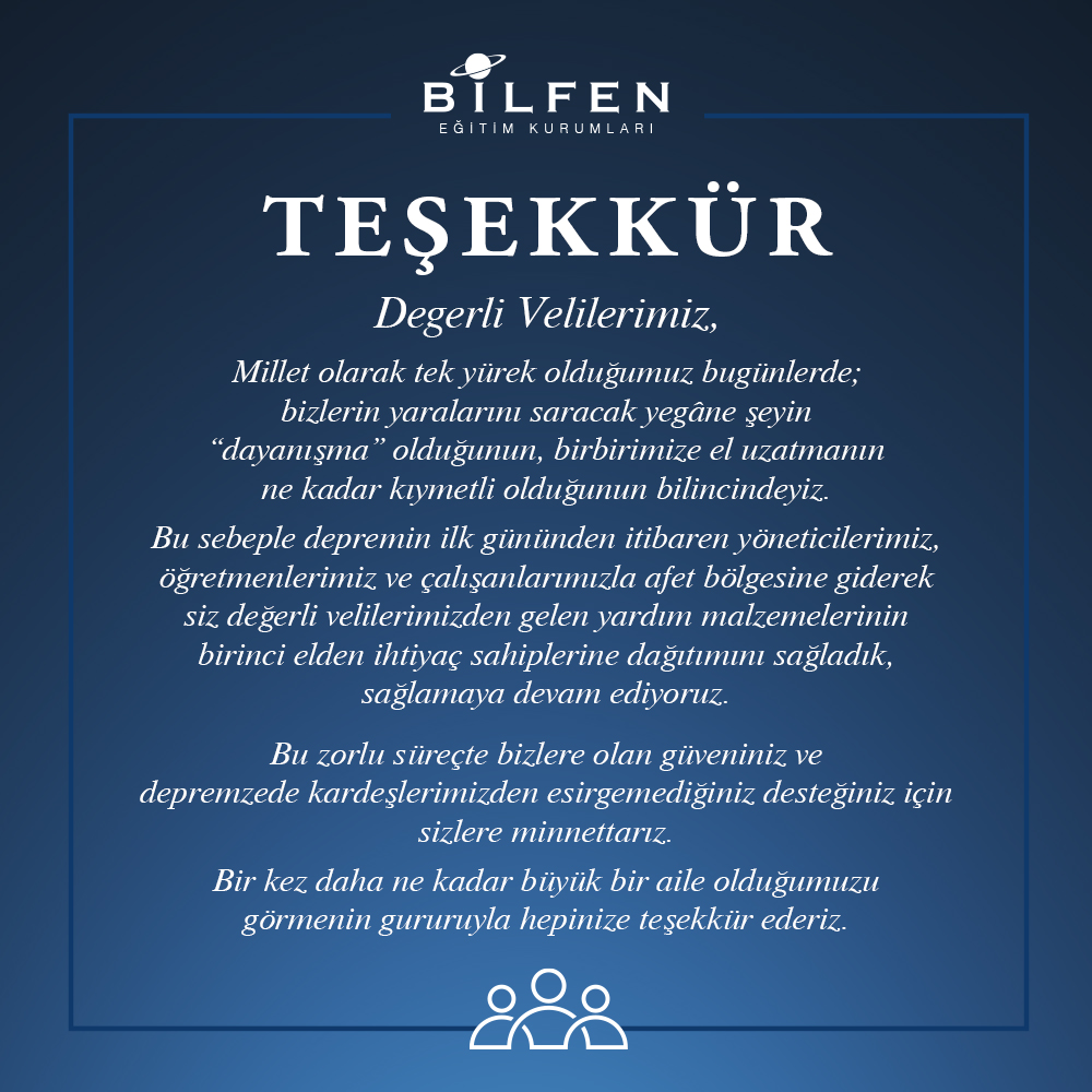 #TekYürekBilfen #TekYürekTürkiye