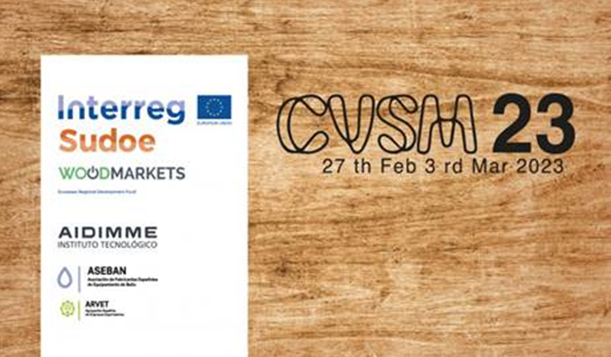 En el marco del proyecto WOODMARKETS, 
<a href="/AIDIMME/">AIDIMME</a> presentará junto a ASEBAN-ARVET los nuevos productos fabricados con maderas naturales relacionados con el entorno baño entre el 27/02 y 3/03 en la Feria CEVISAMA 2023.

No te pierdas el evento! acortar.link/NF0n7w