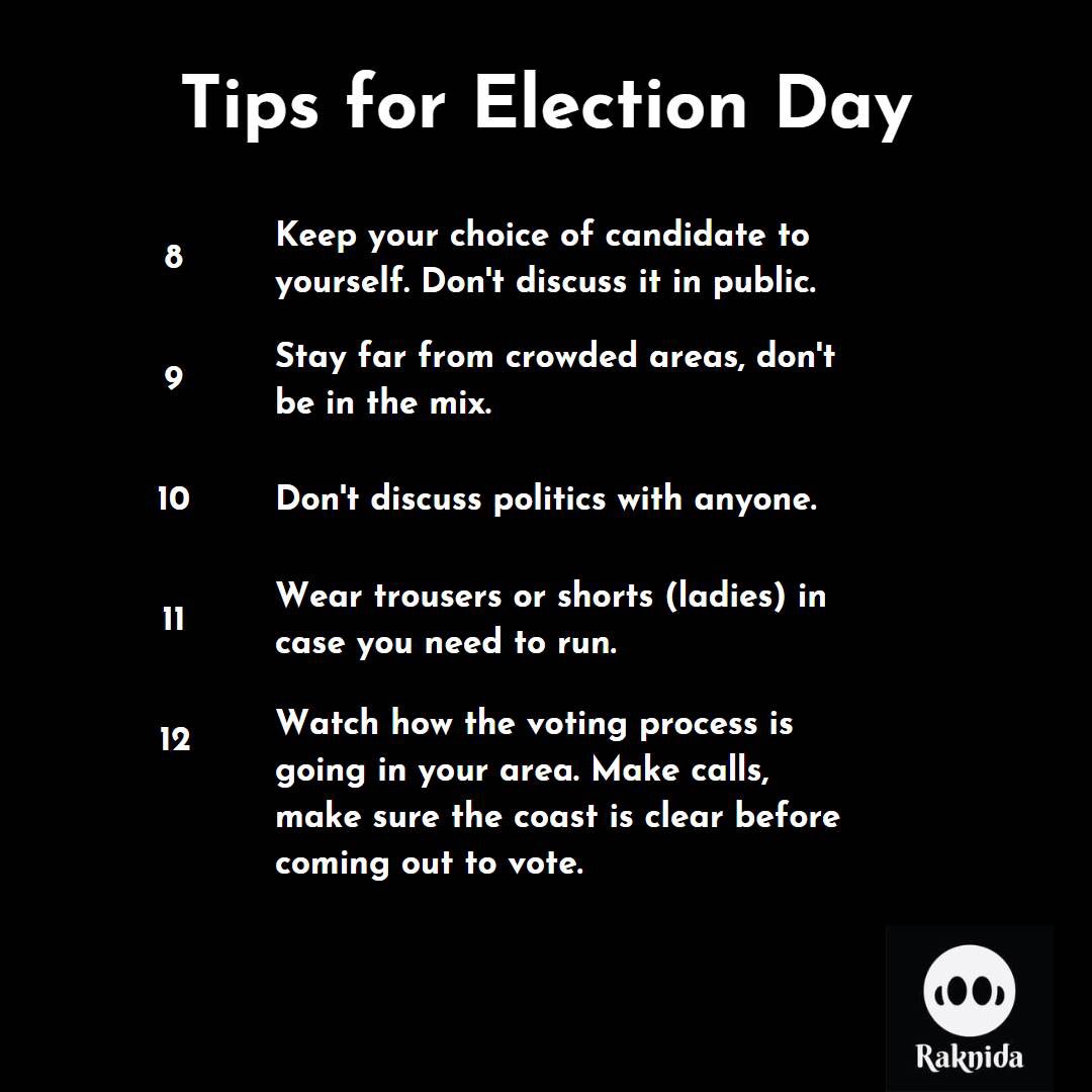 raknida_'s tweet photo. The 2023 presidential election is two days away!

If you’re a first time voter or know someone who is, here are some tips that will aid you in exercising your civic duty.

#raknida #2023generalelection #vote https://t.co/TnQubaKhHE