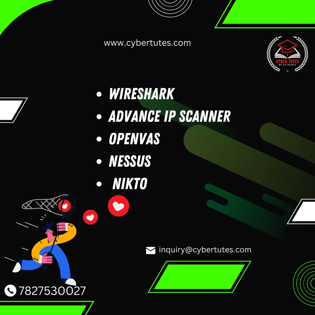 CyberTutes's tweet image. Have you ever wondered how to hack a network? Here are 5 tools you can use to find out even more information about your surroundings. #networkhacking #tools #linux #kali