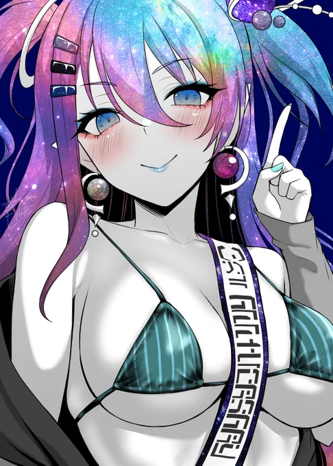 2年目になってもポンVtuber「奏宙ヴィクシー」さんの地球墜落1周年イラストを描き下ろさせていただきました。正月にも脱いでたしね。イイんじゃないかな?興味が湧いた方はチャンネル登録!  