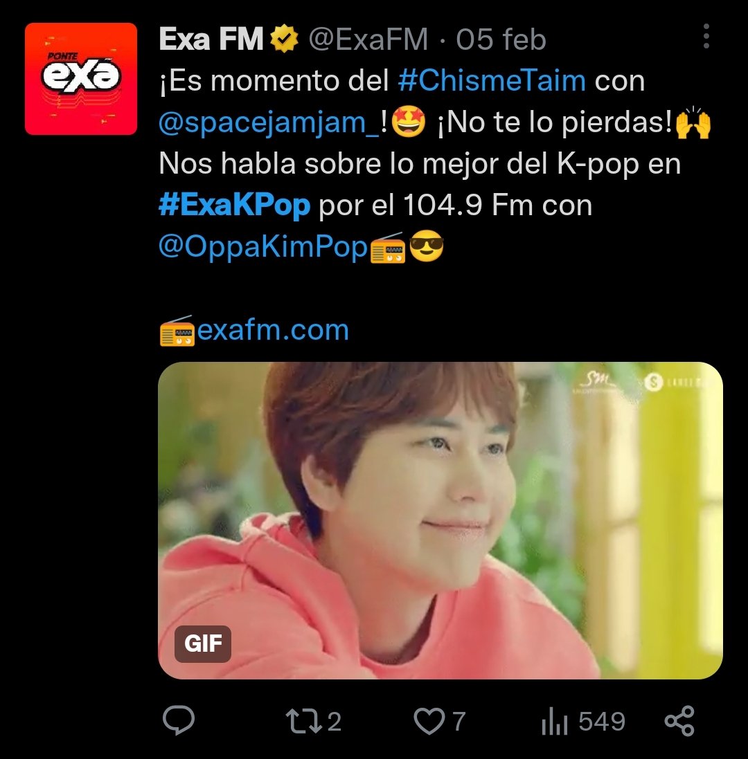 RockoGeng's tweet photo. La locutora de @ExaFM no puede decir que no trabaja ahí, ya que la misma EXA etiquetó su cuenta "personal", para pruebas tengo esto, la verdad EXA deberías de cambiar a tu locutora por una más profesional. #ExaKpop https://t.co/AY6OwLbkkX
