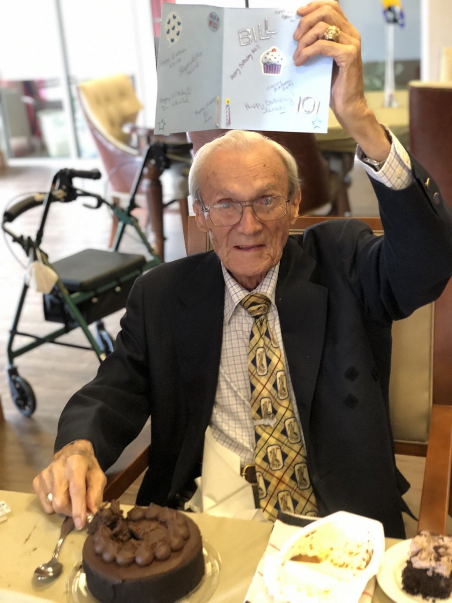 StonecroftHC's tweet photo. Cheer to 101 years! Happy Birthday to Mr. Swenson at Stonecroft Health Campus! 🎂💙 #trilogyliving https://t.co/vRknuEOtPE