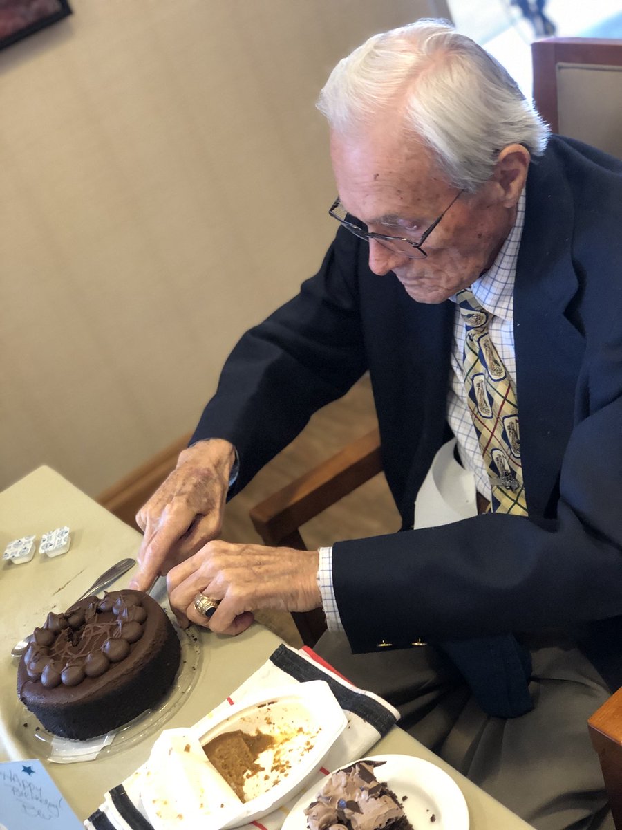 StonecroftHC's tweet photo. Cheer to 101 years! Happy Birthday to Mr. Swenson at Stonecroft Health Campus! 🎂💙 #trilogyliving https://t.co/vRknuEOtPE