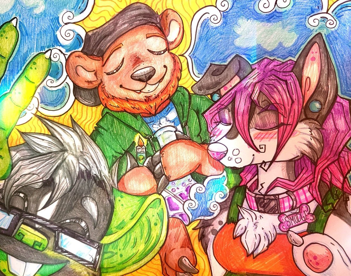 gravecritter's tweet photo. @arminsfingers Prices are almost always negotiable. Turn around time is less than two weeks. I draw more than just furries/OCs. These examples are just some more recent work - I've been doing a lot of traditional lately. I also make acrylic paintings and can color digitally. https://t.co/Ie5lBdTXGT