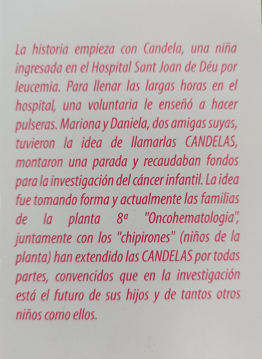 Estamos participando en un proyecto solidario 🤗 <a href="/PulserasCandela/">Asociación Pulseras Candela</a> Durante los recreos hacemos las pulseras ,🤗 en breve informaremos sobre los puntos de venta🛍️ Podéis encargar vuestra pulsera a Nacho o Mateo Blancas. Muchas gracias por vuestra colaboración💟🤗