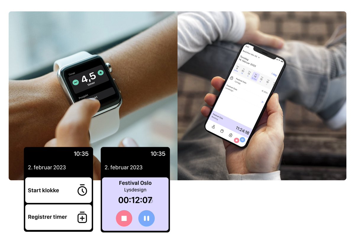 Nyhet i Fiken: Timeregistrering i appen via Apple Watch ✅ Nå støtter vi også widgets, og har gjort andre, mindre oppdateringer og forbedringer. Har du testet – eller tror du at du kommer til å teste?