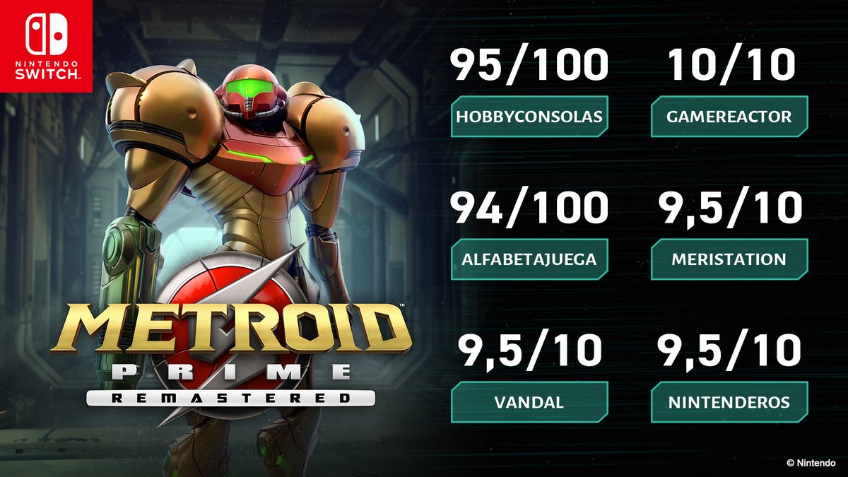 ¡#MetroidPrimeRemastered ya está disponible en Nintendo #eShop!

La versión en formato físico estará disponible a partir del 3 de marzo. Ya puedes reservarlo: ntdo.es/60164bsma