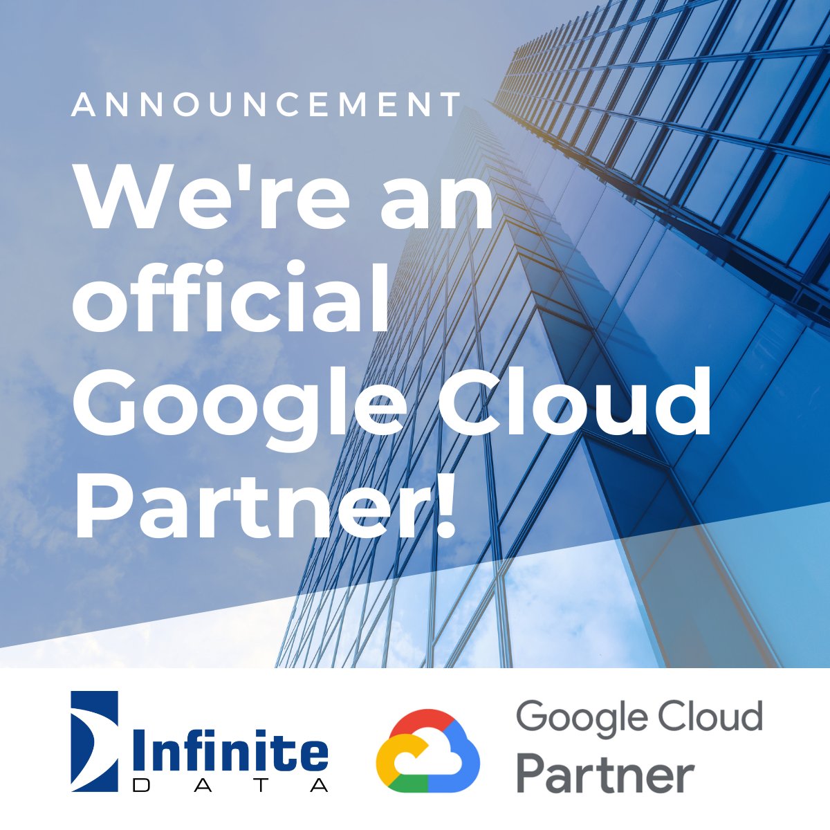 InfiniteDATA_'s tweet photo. We're over the moon to announce that #InfiniteDATA is now an official @googlecloud Partner! ☁️

Are you ready to soar with us? Let's reach for the sky together! #AutomateNOW #GoogleCloud #CloudOrchestration🚀 https://t.co/sxdjytJPOo