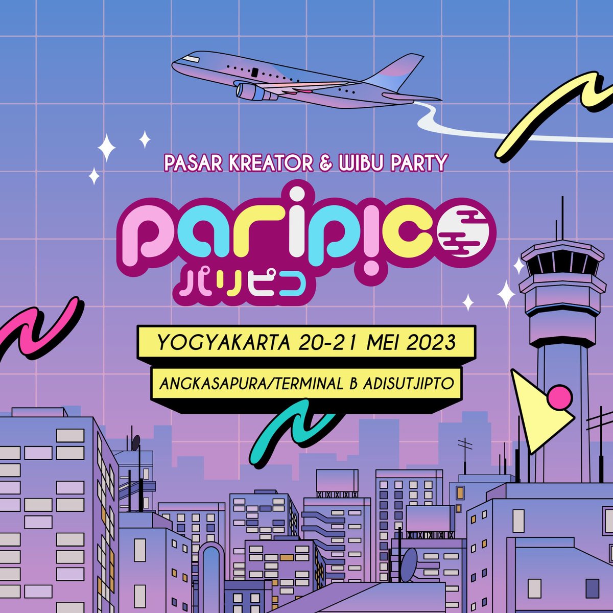 Pasar Creator dan Wibu Party, Bandara Adi Sucipto Yogyakarta #PromosiYogyakarta #PromosiJogja #UMKMNaikKelas