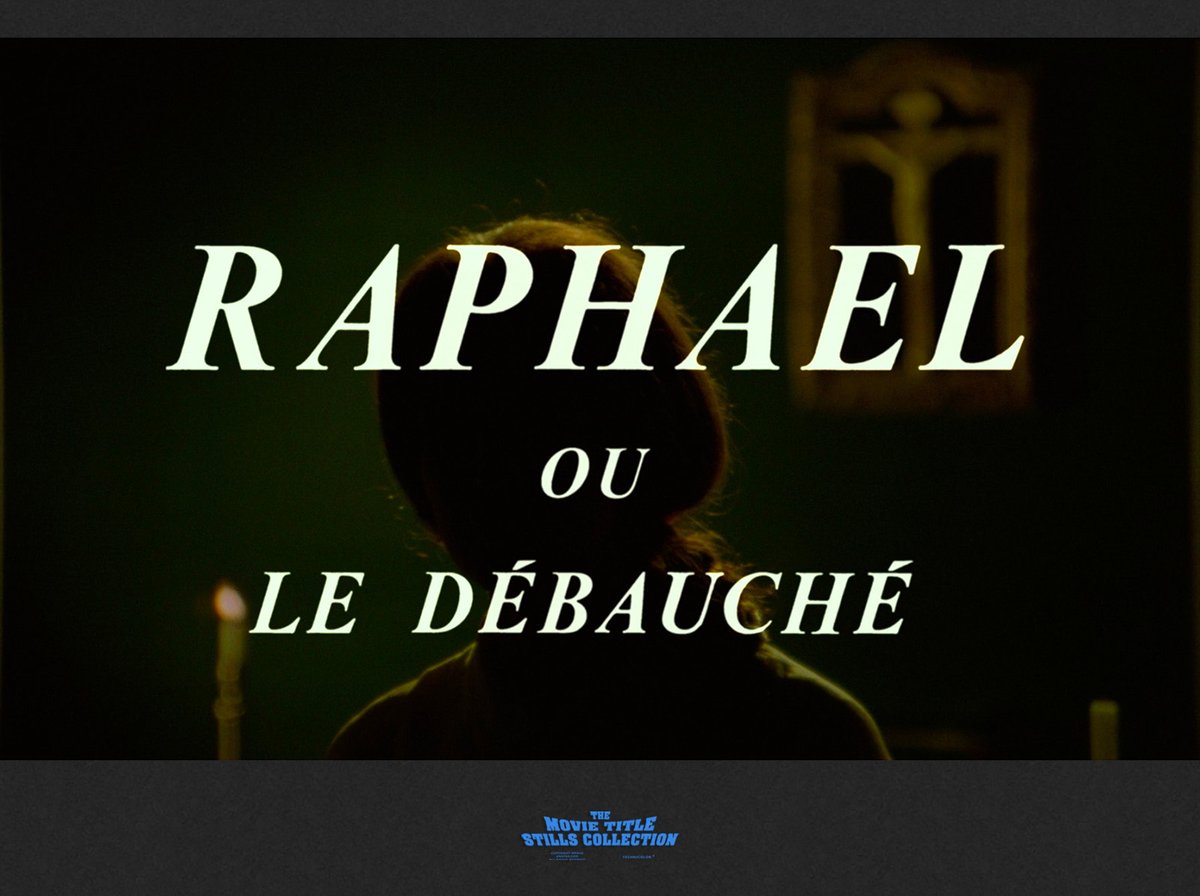 Michel Deville (1931 – 2023)

RAPHAËL OU LE DÉBAUCHÉ / Raphael or the Debauched One (1971) title sequence
annyas.com/screenshots/up… #TitleSequence

Title design: CTR, Michel François

Directed by: Michel Deville
Starring: Maurice Ronet, Françoise Fabian, Jean Vilar, Anne Wiazemsky