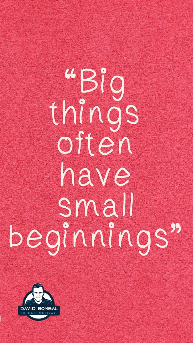 davidbombal's tweet photo. Big things often have small beginnings.

#DailyMotivation #inspiration #motivation #bestadvice #lifelessons #changeyourmindset https://t.co/Xn3dZYaW1V