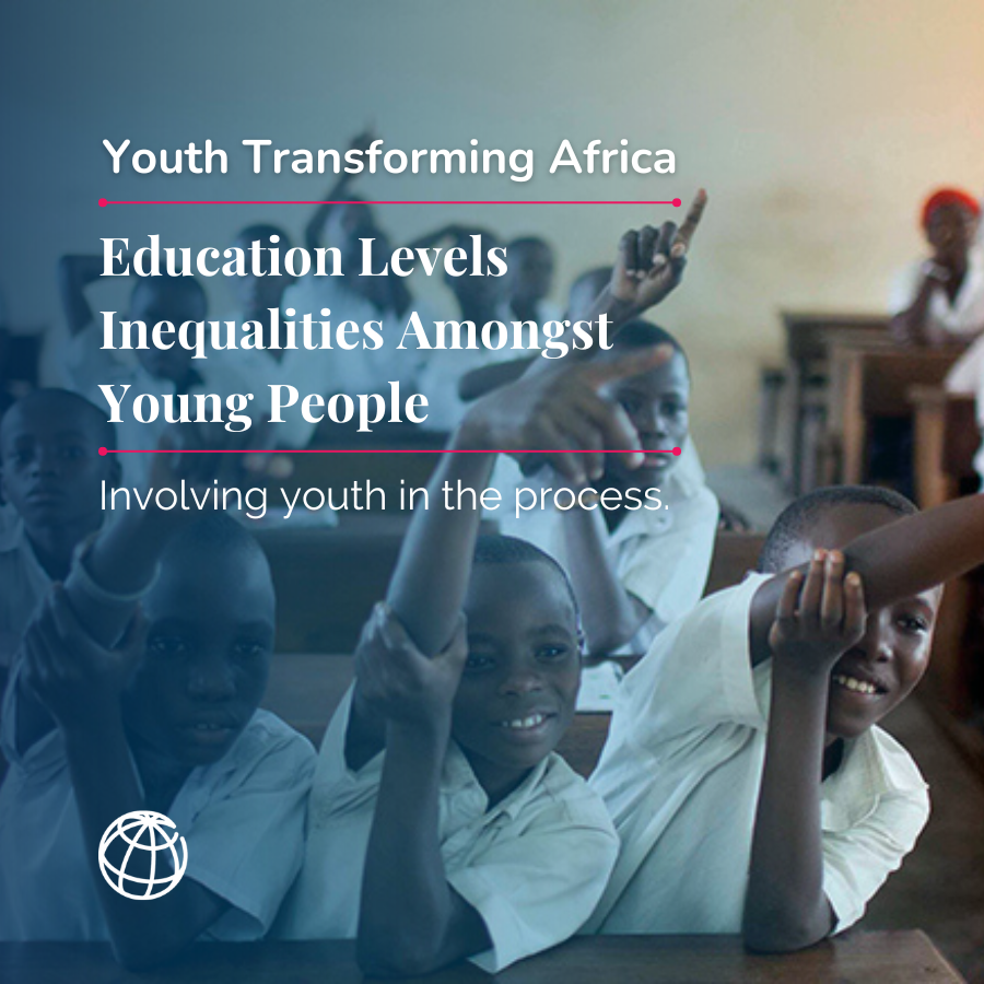 To combat inequalities in education, we must:

👨🏿👩🏾‍🦱 Include youth in decision-making
📚 Reform education
💻 Leverage tech

Check out this new blog from Timothy Amaglo-Mensah and <a href="/MbendeEliane/">Eliane MBENDE</a> ▶️ wrld.bg/eSjp50MYKrS
