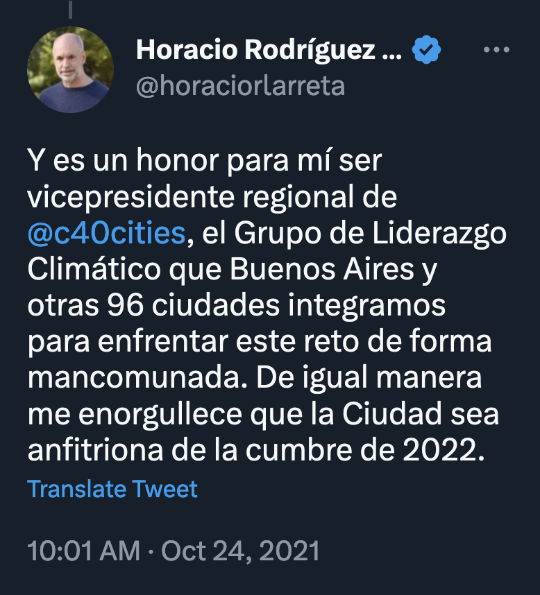 PregoneroL's tweet photo. Larreta es vicepresidente en LATAM del C40. Según sus documentos oficiales, los objetivos del C40 para el año 2030 son 0kg de carne y 0kg de lácteos de consumo.  Literalmente tienen planificado destruir el agro y el modo de vida de la población. #Hora2023 https://t.co/w0Io0wM0U4