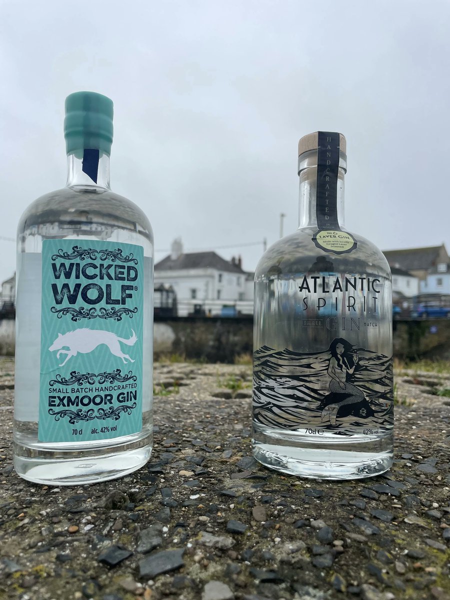 seagate_hotel's tweet photo. It's always so nice to try a local small batch hand crafted gin, and we have TWO on offer! Both made in North Devon and both are delicious! #Gin #LocalGins #NorthDevonGins

@YoungsPubs @wickedwolfgin @AtlanticGin https://t.co/6JWbCCMakD