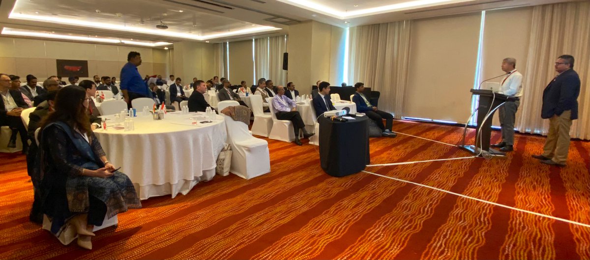 DeborahRH_'s tweet photo. 📍Spent the last day of our 6-day Cnd Clean Energy R&amp;D Partnership Del to 🇮🇳 in MUMBAI, and what a turnout!Thank you to all the Indian cos that made it here today to meet with these 7 fantastic 🇨🇦 cos! Huge thanks to our @TradeTeamIndia in Mumbai for putting this together! 🔋⚡️ https://t.co/WeLxuvveFT