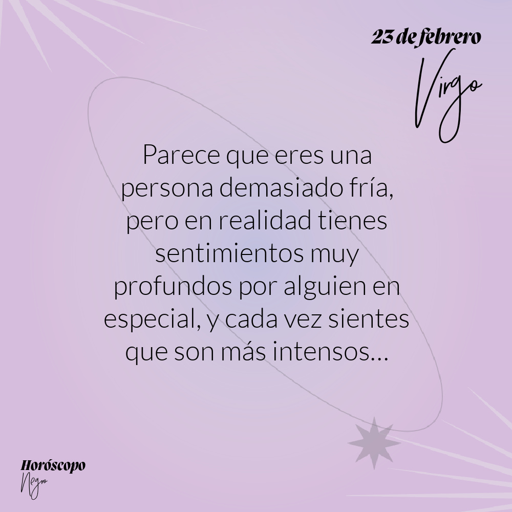 virgo_hn's tweet photo. El horóscopo diario del 23 de febrero para #Virgo ♍🔮 #horoscoponegro #horoscopodiario https://t.co/uswByRWkri