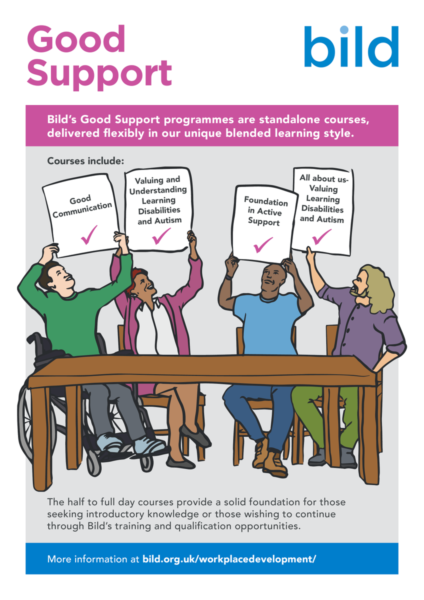BILD_tweets's tweet photo. 📣 Launching today – Good Support – our new courses provide an introduction to autism and learning disabilities, for those working in health, social care &amp; education. 

Delivered in our unique blended learning style https://t.co/mWQGVioJ1r
#GoodSupport #WorkforceDevelopment https://t.co/5CYVKrwVWu