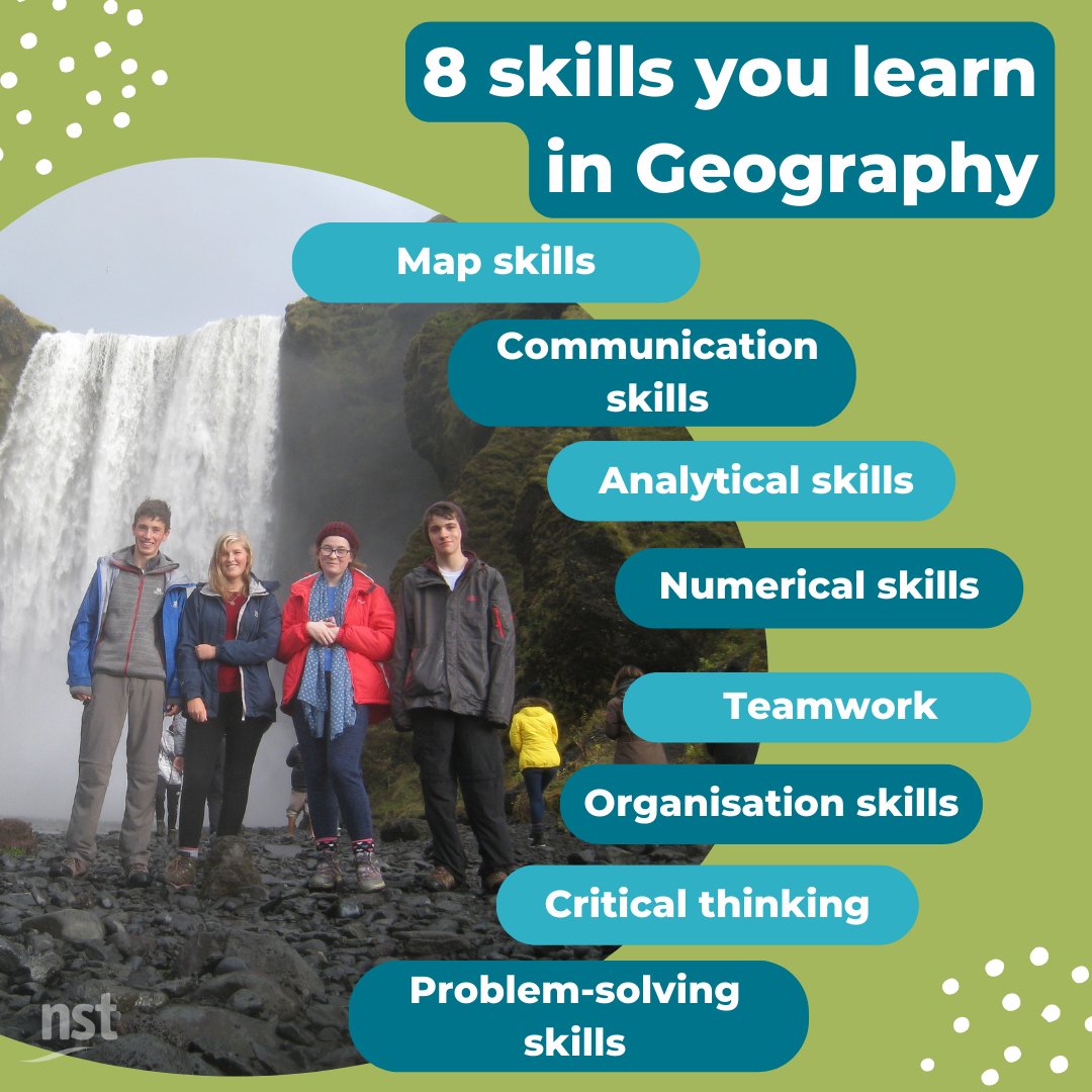 🌎 8 skills you can learn in #geography… 🌎