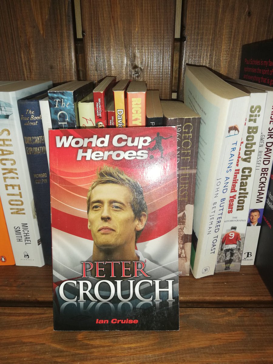 R16HJT's tweet photo. Browsing the charity bookshop. It's coming home @petercrouch https://t.co/sVTuS6zCTj
