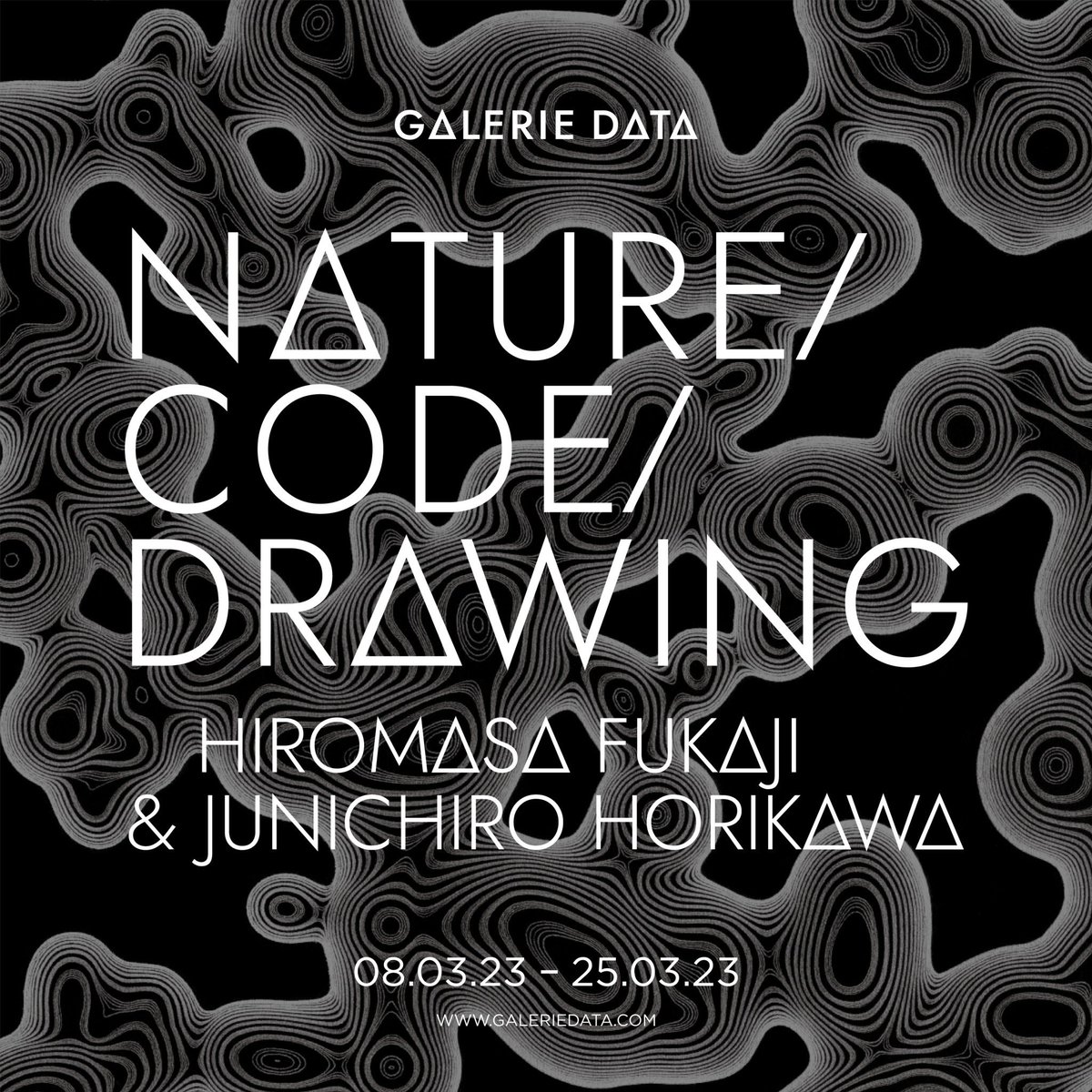 We will be exhibiting in Paris🔥
パリで展示します🔥

堀川淳一郎さんとのコラボ作品集「NATURE/CODE/DRAWING」の英語版出版を記念し、フランス・パリのギャラリー「GALERIE DATA」@DataGalerie にて、展示を開催することになりました。お近くの方はぜひ🏃🏃
galeriedata.com