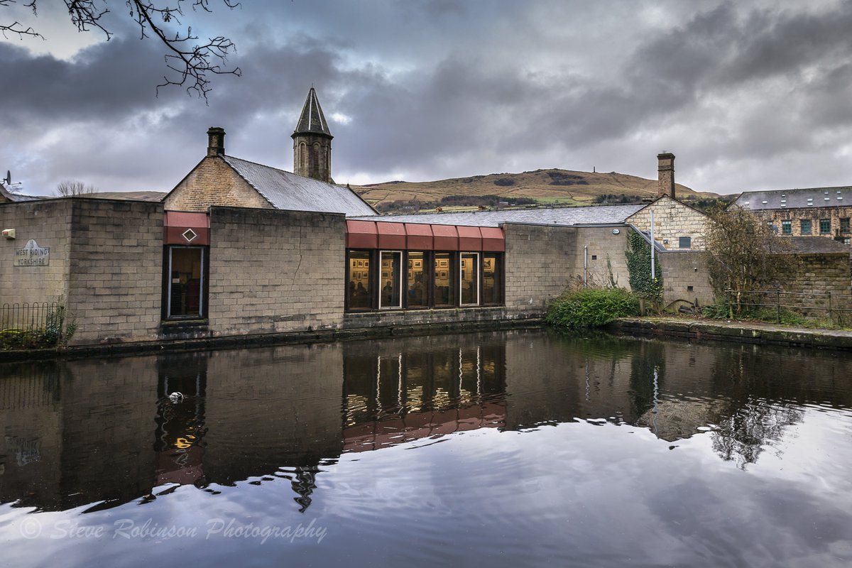 Saddleworth Museum, taken from the Huddersfield Canal in Uppermill, Saddleworth with Pots &amp; Pans in the distance. #landscape #landscapephotography #saddleworth #saddleworthmuseum #photography #huddersfieldcanal #water steverobinsonphotography.weebly.com