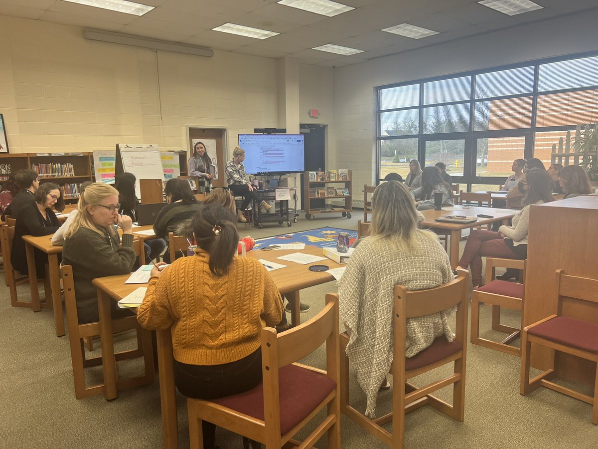 mrsnass_wwp's tweet photo. Teachers getting together before school to plan our annual Wolf Walk. 🐺 This Year the committee plans to create activities to teach our Ss more about Home Front and our connection to this organization. Thanks to Ms. Meyers &amp; Ms. Wilush for your leadership! https://t.co/N5mho8XEoP