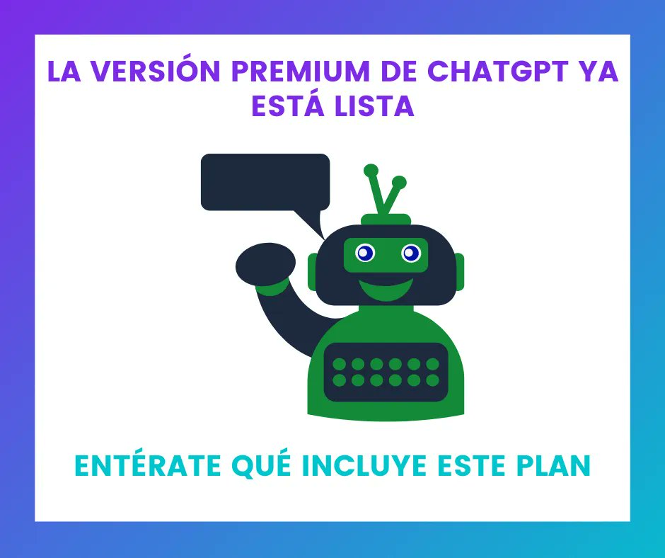 ITExpressMx's tweet photo. ChatGPT ya nos dijo cómo será su servicio premium🤑

La herramienta de inteligencia artificial ya proporcionó los detalles de su plan de suscripción al que podrás acceder por una cuota mensual

Da clic en el enlace 👇 y entérate de los detalles 👀

https://t.co/g7OXfxF6Bc https://t.co/8K5UWMO0NK