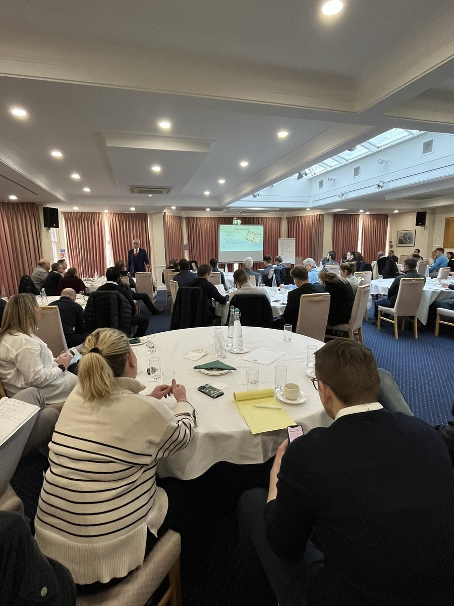 GCMAUKLHCR's tweet photo. GCMA London and Home Counties Regional Seminar - Food and Beverage Seminar @TyrrellsWoodGC with Steven Brown. Seventy delegates learning and networking. #golf https://t.co/IxAGIYYXkt