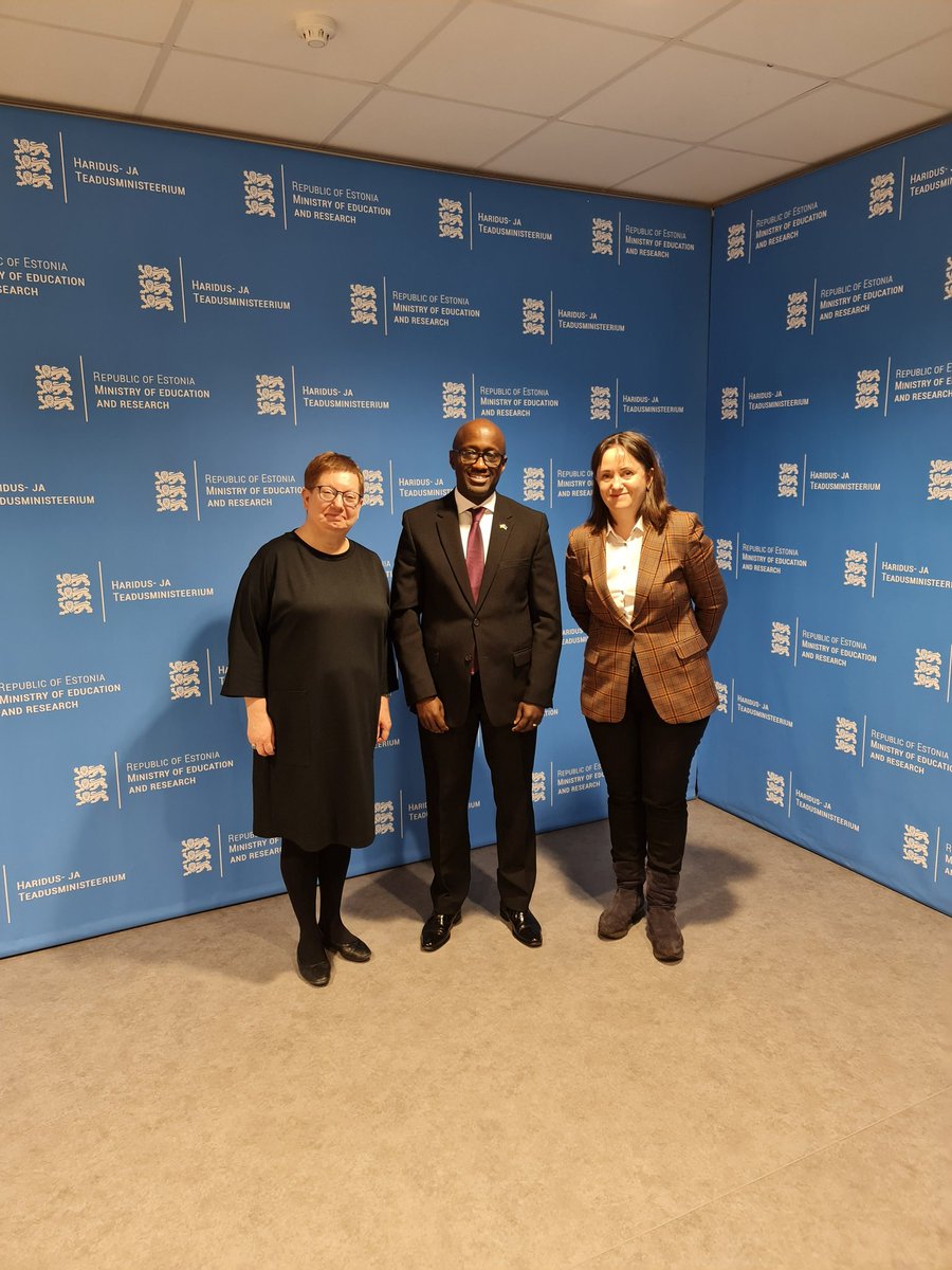 I was happy to meet, today in Tallinn, Ms Liisa Ojaveer (left), Adviser for EU & International Cooperation at the Ministry of Education & Research (@haridusmin) to talk about cooperation in education between Rwanda🇷🇼 & Estonia🇪🇪, a model worldwide in smart & innovative education.